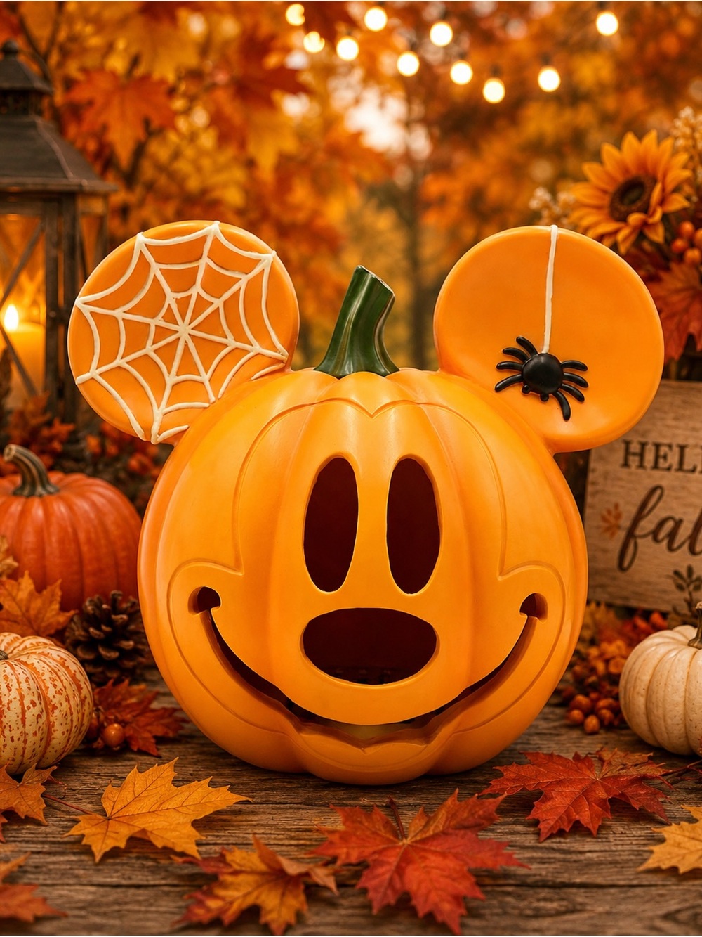 New! Disney hard to find LED Pumpkin Mickey